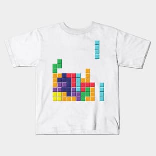 Falling Blocks Kids T-Shirt